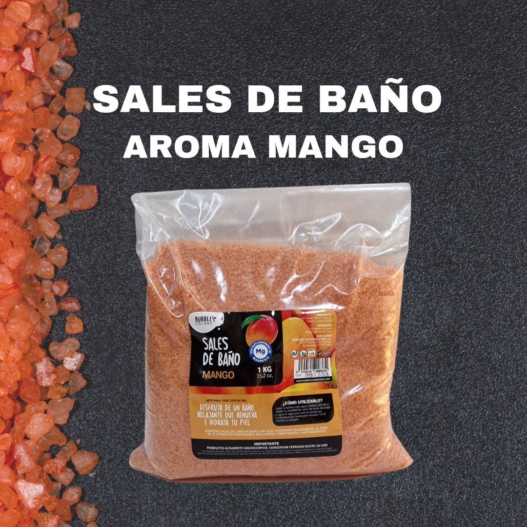 Sales de Baño ricas en Magnesio – Aroma MANGO