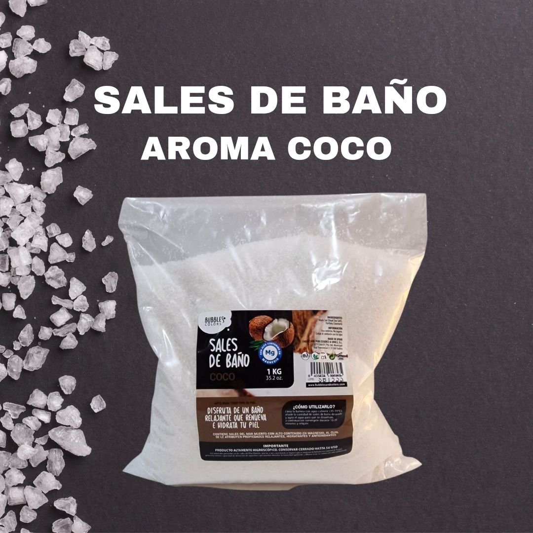 Sales de Baño ricas en Magnesio – Aroma COCO
