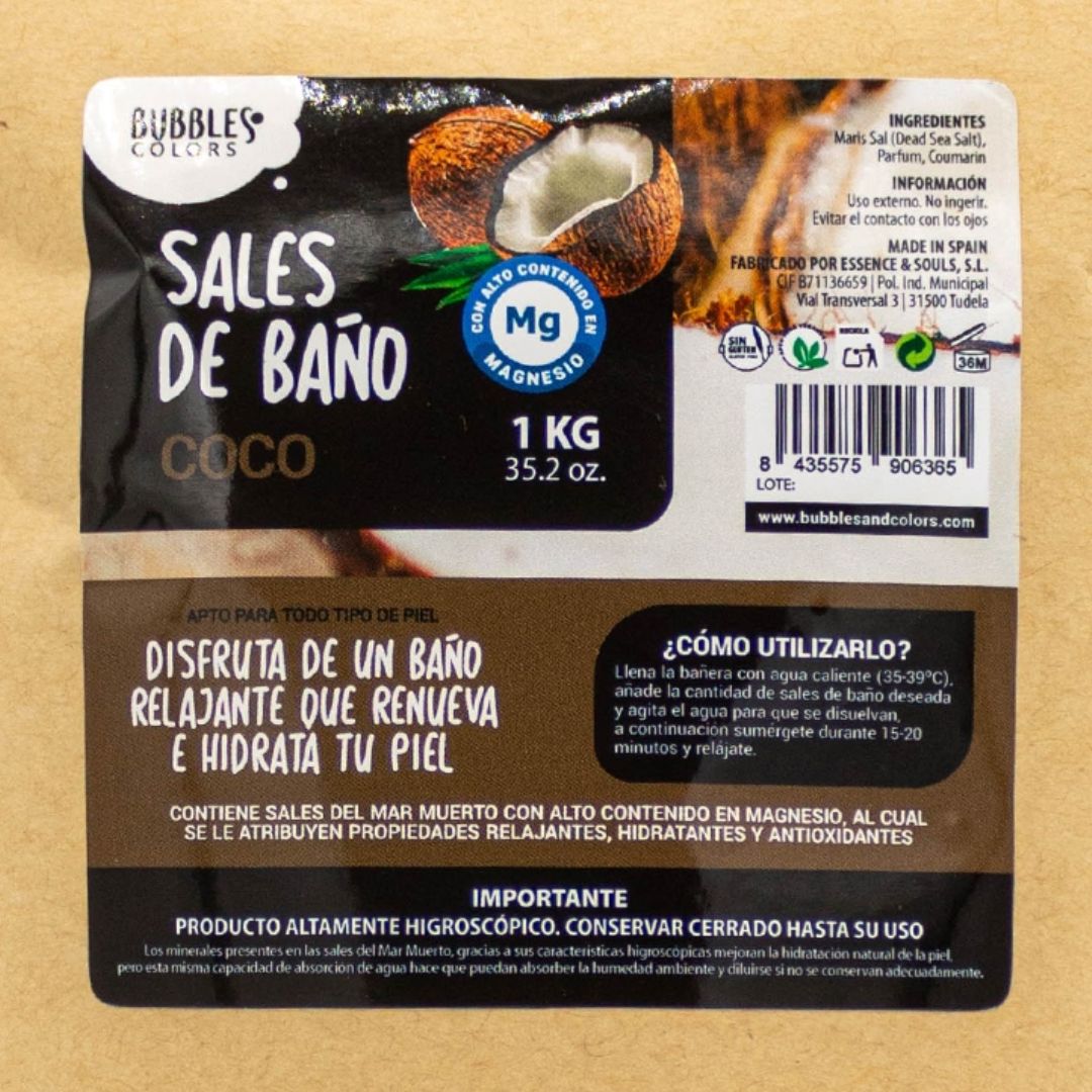 Sales de Baño ricas en Magnesio – Aroma COCO - Imagen 2