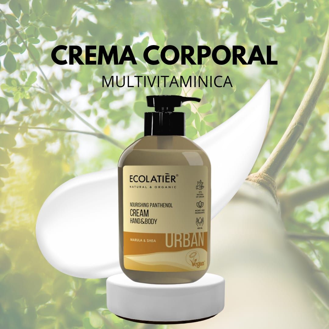 ECOLATIER Crema Manos y Cuerpo Nutrición Pantenol