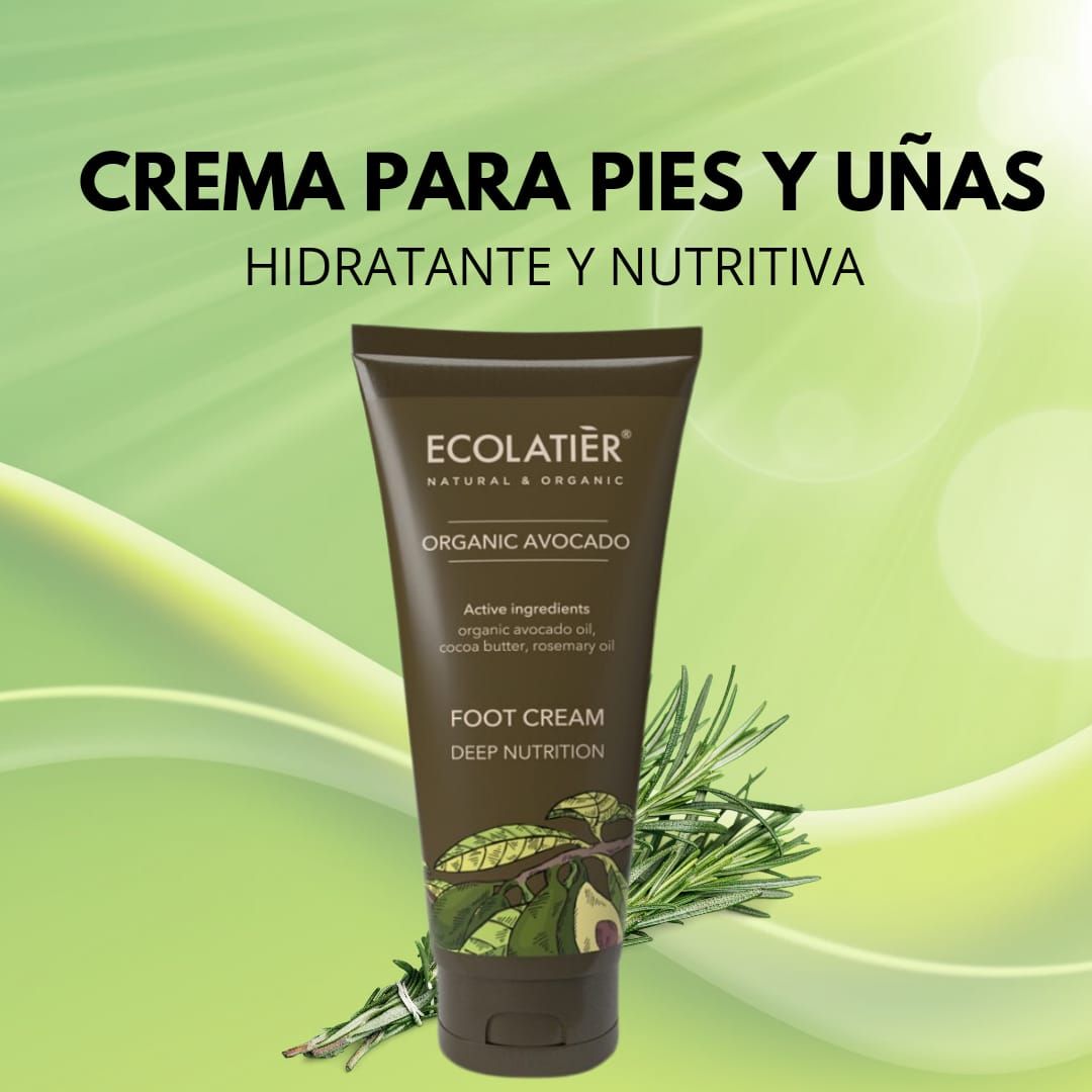 ECOLATIER Crema de Pies Nutrición Profunda Aguacate Ecológico
