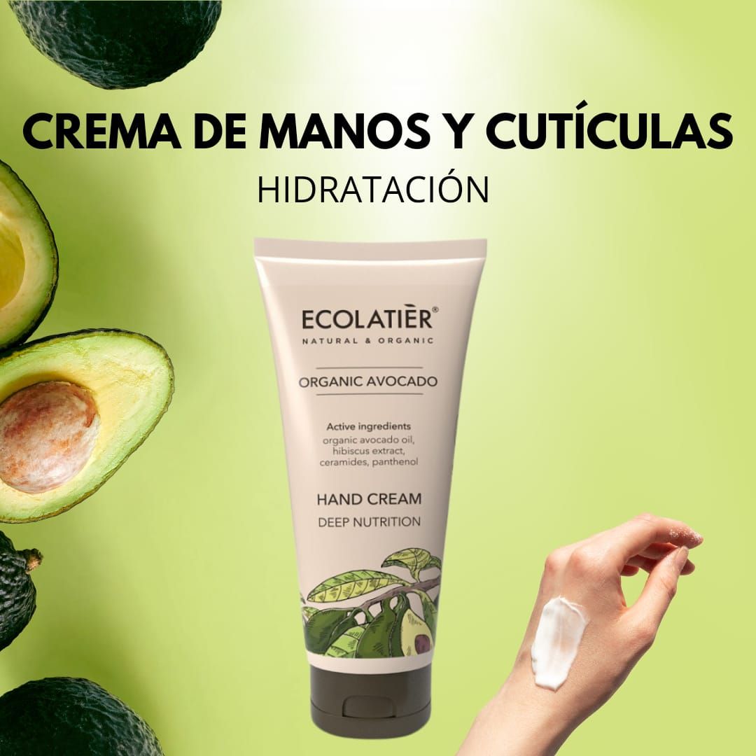 ECOLATIER Crema de Manos Nutrición Profunda Aguacate Ecológico
