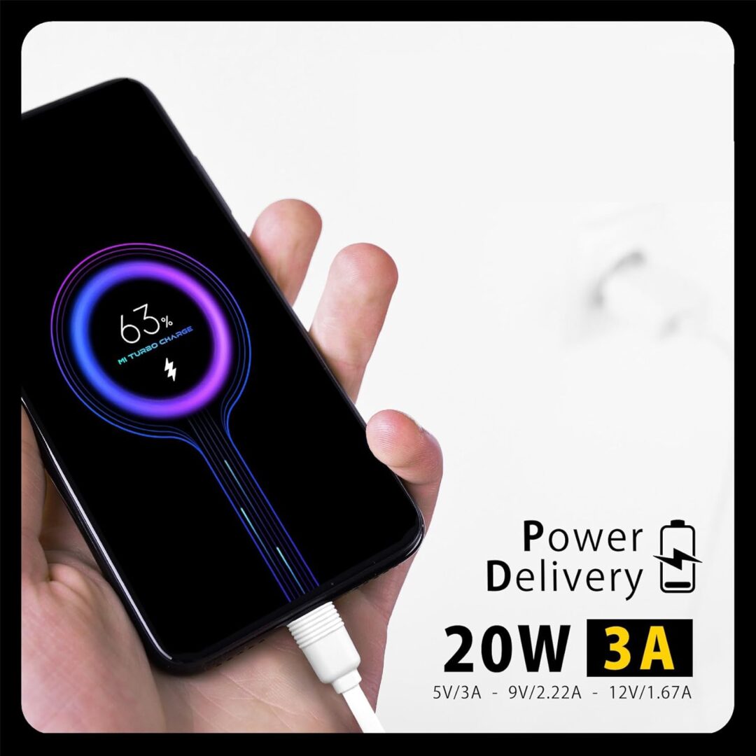 CARGADOR ULTRA RAPIDO 20W ENROLLABLE PARA ANDROID Y IPHONE 15. TIPO C - Imagen 4
